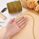 1 Roll 100 Yards Rattail Nylon Thread Cord 1mm Shiny Satin Trim Cord Chinese Knotting Beading Cord for DIY Jewellery Making Macrame Kumihimo Shamballa Friendship Bracelets - Lilac - Image 3