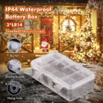 LOENDE Christmas Lights, 50 LED Battery Operated String Lights 18FT Mini String Lights, Indoor Outdoor Patio Party Christmas Decor, Multicolor, 2 Pack - Image 5