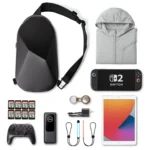 COOWPS Sling Bag for Nintendo Switch 2, Switch OLED, Steam Deck, Large Capacity Travel Case with EVA Hard Shell - Image 2