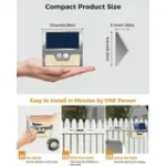 FTX Solar Powered LED Flood Lights, 3000K, 6 Pack - Image 7