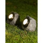 Solar Garden Rock Lights Outdoor Decorative, LED Waterproof Solar Pathway Lights,Solar Spot Lights Outdoor, for Ideal for Garden Walkway Pathway Patio - Image 2