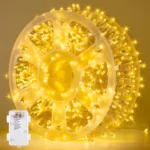 LOENDE Christmas Lights, 50 LED Battery Operated String Lights 18FT Mini String Lights, Indoor Outdoor Patio Party Christmas Decor, Multicolor, 2 Pack