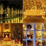 33ft Christmas Decorative Mini Lights, 100 LED Transparent Wire Fairy Starry String Lights Plug in, 11 Lighting Modes, for Indoor Outdoor Xmas Tree Wedding Party Decoration (Yellow) - Image 5