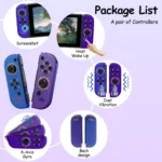 Switch Controller for Nintendo Switch/Lite/OLED, YUOY Switch Remote Control Supports Dual Vibration/Motion Control/Screenshot/Wake-up - Image 2