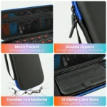 Large Capacity Carrying Case for Nintendo Switch 2 ( 2025 ) , Ultra Slim Premium PU Travel Pouch , Screen Protective Cover, Accessories Storage Bag - Image 4