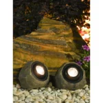 Solar Garden Rock Lights Outdoor Decorative, LED Waterproof Solar Pathway Lights,Solar Spot Lights Outdoor, for Ideal for Garden Walkway Pathway Patio - Image 3
