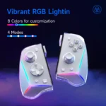BROUJOY Switch Controller, Switch Remote Joypad (L/R) for Nintendo Switch & Switch OLED, with RGB Lights/Mappable Buttons/Hall Effect/NFC - Image 8