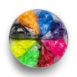 Rainbow Loom Neon Dreams Jumbo Bucket Bracelet Making Kit, Rubber Band Craft Bucket - Image 4