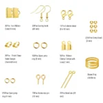 Goyunwell Jewelry Making Supplies Kit Jewelry Repair Tool with Accessories Jewelry Pliers Jewelry Findings and Beading Wire Starter Set 913pcs Gold - Image 3