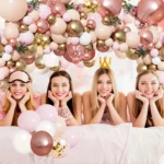 Ayieyill 156pcs Rose Gold Balloon Garland Arch Kit for Baby Shower, Wedding, Birthday, Party Decorations - Image 2