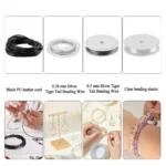 Yalumo Jewelry Making Supplies Kit, 905 Pcs Jewelry Repair Kit with Pliers Findings and Beading Wires for Adults and Beginners, Back to School Gift (Silver) - Image 3