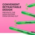 Sharpie Retractable Highlighters, Chisel Tip, Assorted Colors, 8 Count - Image 3