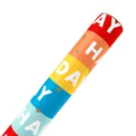 American Greetings 30 in. x 96 in. Birthday Wrapping Paper, Multi-color stripe (1-Roll, 20 Sq. ft.) - Image 4
