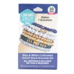 Cousin DIY Blue and White Heishi Stack Bracelet Kit, 564 Beads, Clay/Ceramic/Metal, Adult, 69995663 - Image 2