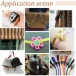 1 Roll 100 Yards Rattail Nylon Thread Cord 1mm Shiny Satin Trim Cord Chinese Knotting Beading Cord for DIY Jewellery Making Macrame Kumihimo Shamballa Friendship Bracelets - Lilac - Image 7