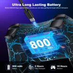 ESYWEN Wireless Switch Controller for Nintendo Switch 2/Switch/Lite/OLED, Compatible with Android/IOS/PC - with Ambient Lighting, Programmable, Vibration - Image 4