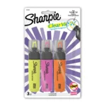 (4 pack) Sharpie Highlighter, Clear View Highlighter with See-Through Chisel Tip, Tank Highlighter, Assorted, 3 Count - Image 3