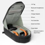 COOWPS Sling Bag for Nintendo Switch 2, Switch OLED, Steam Deck, Large Capacity Travel Case with EVA Hard Shell - Image 3