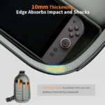 COOWPS Sling Bag for Nintendo Switch 2, Switch OLED, Steam Deck, Large Capacity Travel Case with EVA Hard Shell - Image 4