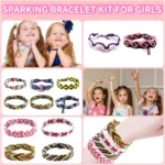 Syenll Braiding Bracelet Kit, Friendship Making Kit with Bracelets Maker, DIY Arts and Crafts Toy for 8-12 Year Old Girls - Image 2