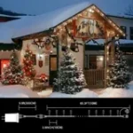 33ft Christmas Decorative Mini Lights, 100 LED Transparent Wire Fairy Starry String Lights Plug in, 11 Lighting Modes, for Indoor Outdoor Xmas Tree Wedding Party Decoration (White) - Image 3