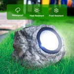 DAYBETTER Solar Rock Lights Outdoor, 2 Pack Super Bright Solar Spot Lights Outdoor - Image 4