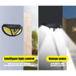 AZXY Solar Lights Outdoor Waterproof,Solar Flood Lights Clearance,Led Solar Wall Light for Garden,Motion Sensor Light - Image 4