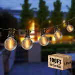 DAYBETTER Outdoor String Lights,100ft,with 50 G40 Edison Vintage Bulbs,Waterproof for Patio Garden Gazebo Bistro Cafe Backyard - Image 8