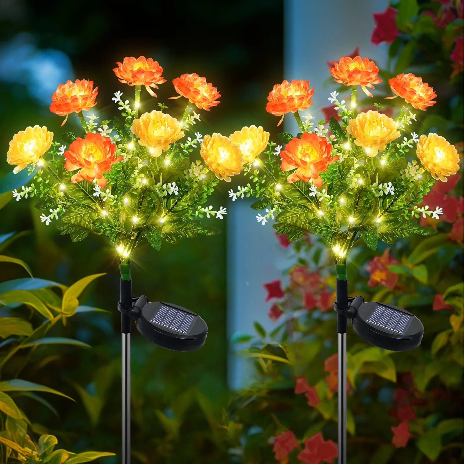 Qoosea-Solar-Lights-Outdoor-Waterproof-Yard-Decorations-Outdoor-Solar-Light-Flowers-Solar-Yard-Lights-2-Pack-Outdoor-Solar-Flowers-Lights-Yard-Garden_22d35426-1af7-4c07-b36c-33f884a03c22.08d5ccb38c9375ef Qoosea Solar Lights Outdoor Waterproof, Yard Decorations Outdoor Solar Light up Flowers Solar Yard Lights, 2 pack LED Outdoor Solar Flowers Lights for Yard Garden Patio Home Decor - Image 1