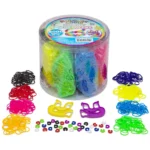 Rainbow Loom Neon Dreams Jumbo Bucket Bracelet Making Kit, Rubber Band Craft Bucket