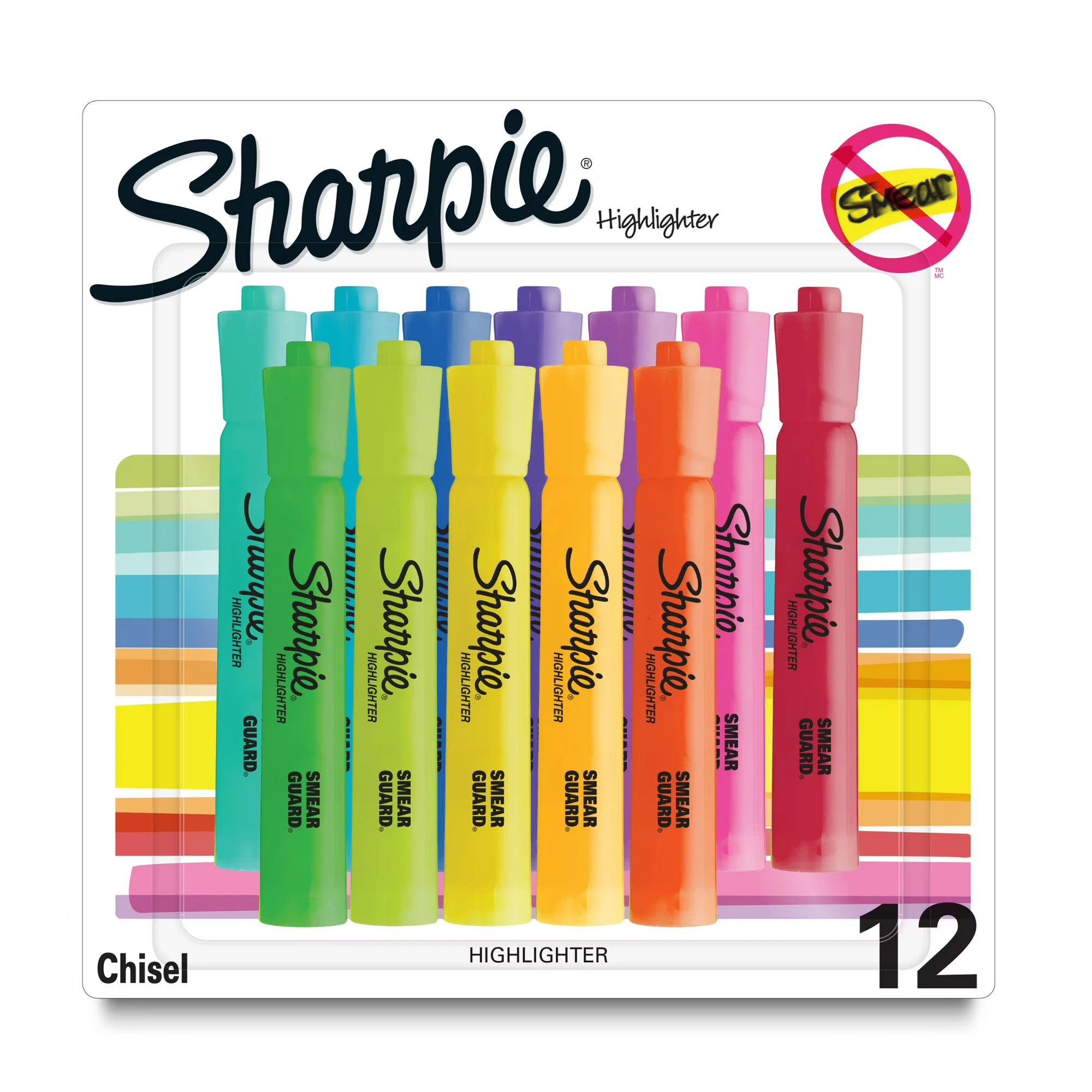 Sharpie-Tank-Highlighters-Assorted-Chisel-Tip-12-Count_5c2cc354-a27c-448a-975d-89e4d9f83212.206dfc2a7d816f663619bf4992c63e0e Sharpie Tank Highlighters, Assorted, Chisel Tip, 12 Count - Image 1