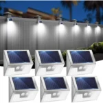 FTX Solar Powered LED Flood Lights, 3000K, 6 Pack