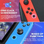 Wireless Controller for Nintendo Switch Controller Joypad Support Wake-up/Vibration/Motion Control, Red & Blue - Image 5