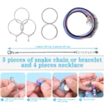 AIPRIDY 150 Pcs Kids Bracelet Making Kit,Unicorn Mermaid Crafts Gifts Set Can Inspires Imagination and Creativity, The Gifts for Girls5-12 Years Old - Image 5