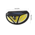 AZXY Solar Lights Outdoor Waterproof,Solar Flood Lights Clearance,Led Solar Wall Light for Garden,Motion Sensor Light - Image 2