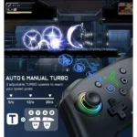 Wireless Switch Pro Controller for Nintendo Switch /OLED/Lite/PC/IOS/Android,BEBONCOOL Switch Remote with 1000MAH Battery Capacity,Black - Image 7