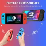 Wireless Controller for Nintendo Switch Controller Joypad Support Wake-up/Vibration/Motion Control, Red & Blue - Image 7