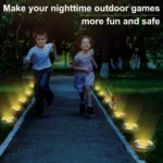 Toodour 12 Pack Solar Ground Lights Outdoor, 8 LED Waterproof Solar Powered in-Ground Disk Lights for Garden Patio Yard Lawn Driveway Pathway, Warm White - Image 6