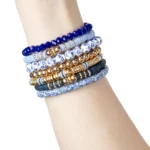 Cousin DIY Blue and White Heishi Stack Bracelet Kit, 564 Beads, Clay/Ceramic/Metal, Adult, 69995663 - Image 6