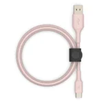 Belkin BoostCharge Braided USB-C Cable (5ft) for iPhone 16, 15, Galaxy S25, S24 & More - Rose Gold - Image 2