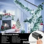 33ft Christmas Decorative Mini Lights, 100 LED Transparent Wire Fairy Starry String Lights Plug in, 11 Lighting Modes, for Indoor Outdoor Xmas Tree Wedding Party Decoration (White) - Image 6