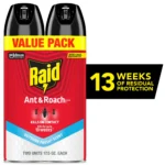 (5 pack) Raid Ant & Roach Killer, Indoor Insecticide, Residual Killing Power, Outdoor Fresh Scent, 17.5 oz, Pack of 2