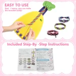 Syenll Braiding Bracelet Kit, Friendship Making Kit with Bracelets Maker, DIY Arts and Crafts Toy for 8-12 Year Old Girls - Image 8