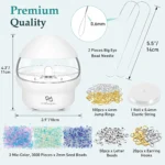 Electric Bead Spinner | Clay Bead Spinner | Seed Bead Spinner with 3171 PCS Jewelry Beads Set, Fast Beading Bead Spinner Machine for Jewelry Making (Patent Product) - Image 6