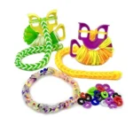 Rainbow Loom Neon Dreams Jumbo Bucket Bracelet Making Kit, Rubber Band Craft Bucket - Image 6