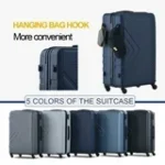 Travelhouse 3 Piece Hardshell Luggage Set Hardside Lightweight Suitcase with TSA Lock Spinner Wheels 20in24in28in.(Blue) - Image 2
