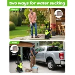 OHHANI Electric Pressure Washer, 2030 PSI Max, 2.4 GPM, 6ft Inlet Hose, 32ft Outlet Hose & Power Cord, 4 Nozzles & Foam Cannon for Car, Patio, Driveway - Image 3