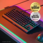 SteelSeries Apex 3 TKL RGB Gaming Keyboard - Tenkeyless - Water & Dust Resistant - PC and USB-A - Image 2