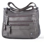 10 Pockets Crossbody Purses for Women Medium Pocketbooks Lightweight Ladies Satchel Bag Multi Pocket Shoulder Handbag