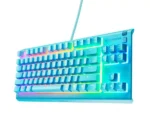 SteelSeries Apex 3 TKL Aqua RGB Gaming Keyboard — Tenkeyless Compact Form Factor — 8-Zone RGB Illumination — Water and Dust Resistant — Whisper-Quiet Gaming Switch